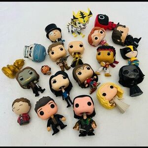 Funko Multicharacter Vinyl Figure Lot - White, Black, Yellow, Gold, Red